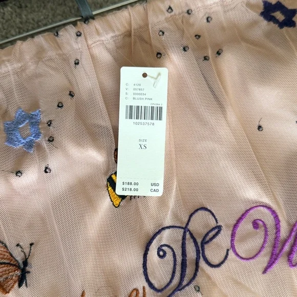 Anthropologie Beige Maxi Skirt with Embroidery - Picture 3 of 3